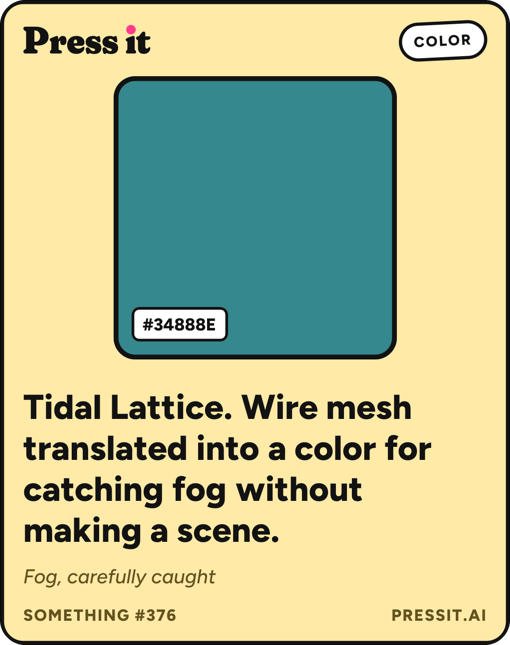 A Something: a color