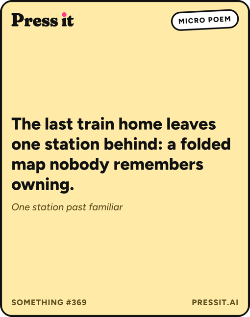 A Something: a micro poem